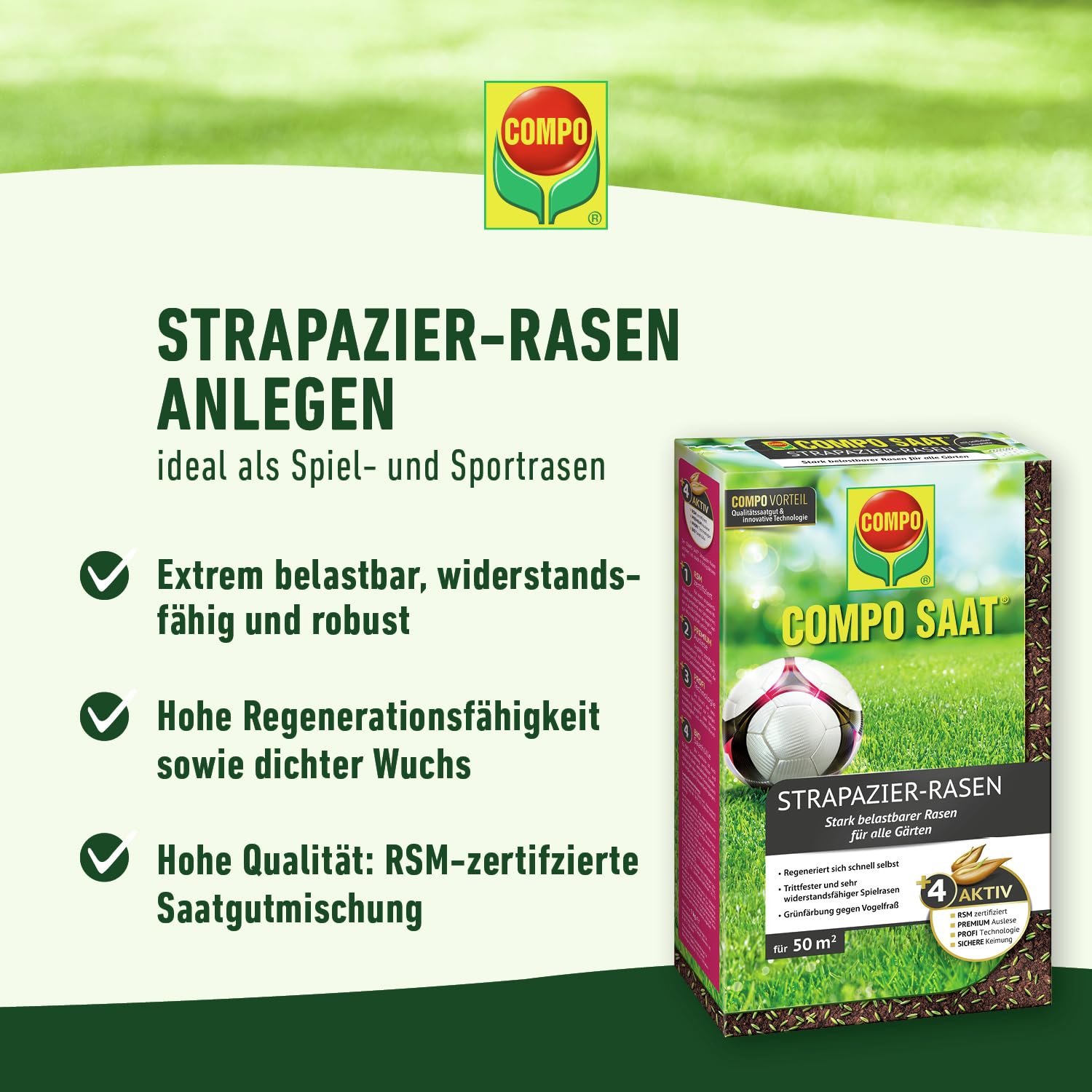 Compo SAAT Strapazier-Rasen 1 kg