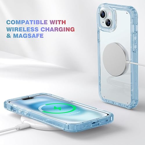 Miniatura 324 de Diaclara - Funda diseñada para iPhone 14 Pro Max, resistente, de cuerpo completo, con protector de pantalla sensible al tacto y antiarañazos + Blanco