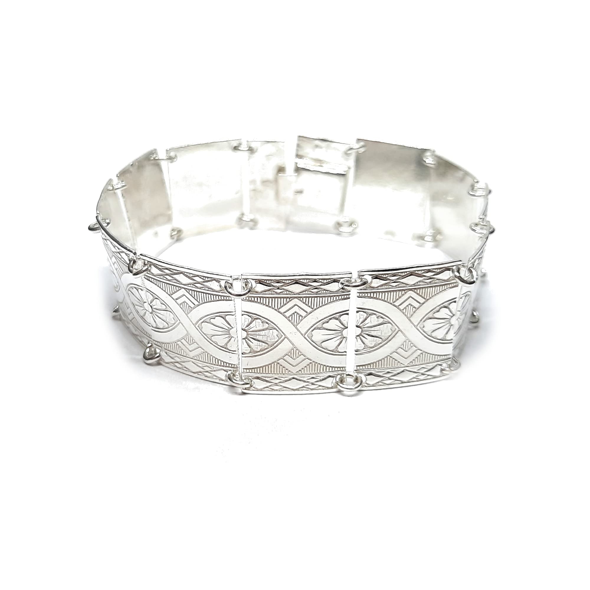 Stilvolles Sterling Silber Armband massiv punziert 925