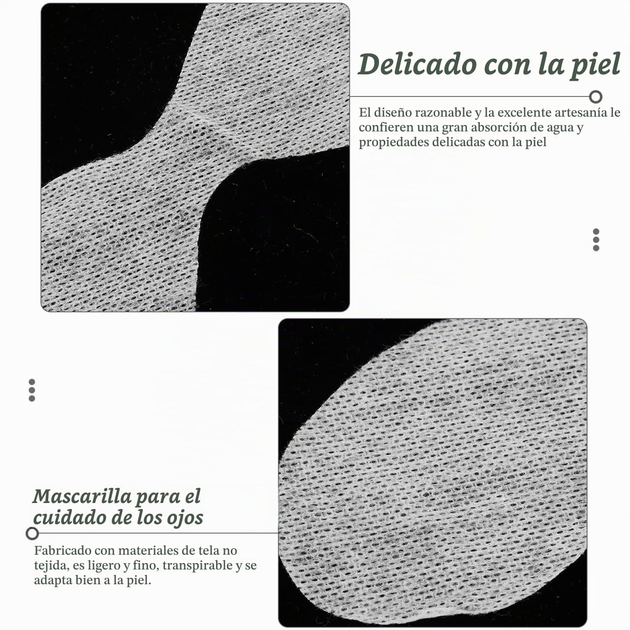 Healeved Máscara Para El Cuidado De Los Ojos 600 Piezas De Antifaces Desechables Hidratación Profunda Para Spa Y Uso Diario Ideal Para Bricolaje