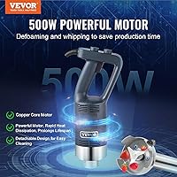 Vista 2 de VEVOR Licuadora de Inmersión Comercial, Batidora de Mano de Servicio Pesado de 500W, Mezcladora de Velocidad Variable Sin Escalones de 16 pulgadas