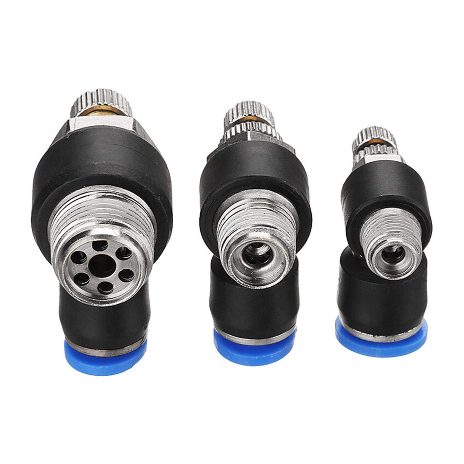 5pcs Série pneumatique Connecteur SL 8-01 8-02 8-03mm réglable Joint Papillon Rotation à 360 degrés,Matériau Durable(8 03)