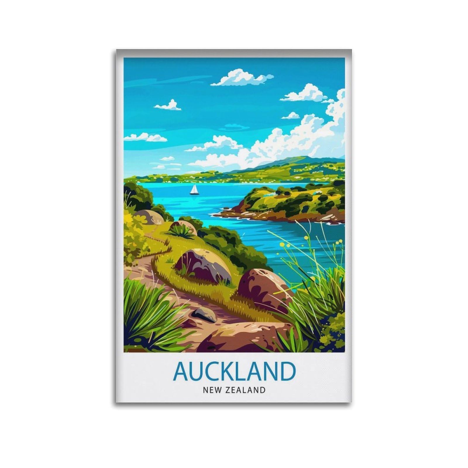 xiaoxiaoshen Auckland New Zealand Travel_3 Canvas Poster Wall Art Prints Room Aesthetic Murals Bedroom And Living Decorations 24x36inch(60x90cm)