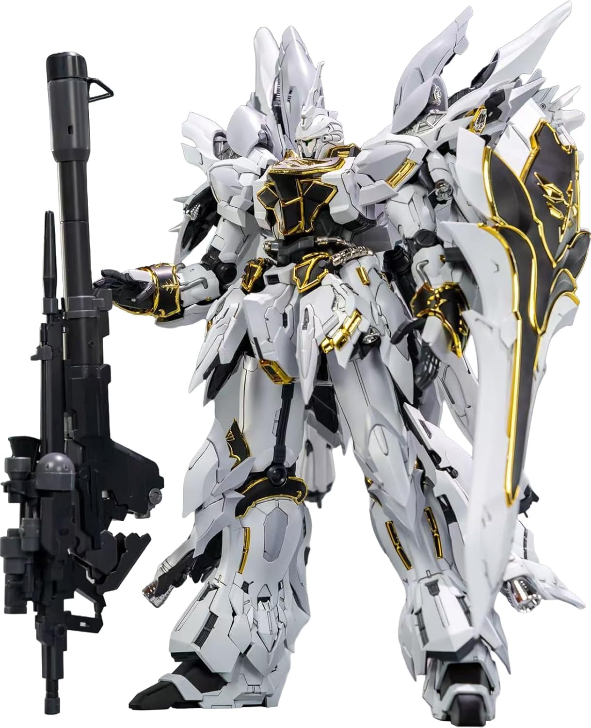 Funtasy Planet Mecha Series Assembled Model 1/100 Scale, Comet Technology: Crimson Triple Speed, White Sinanju GK Style, Action Figures Mecha Model Kit Articulated Figures for Adults