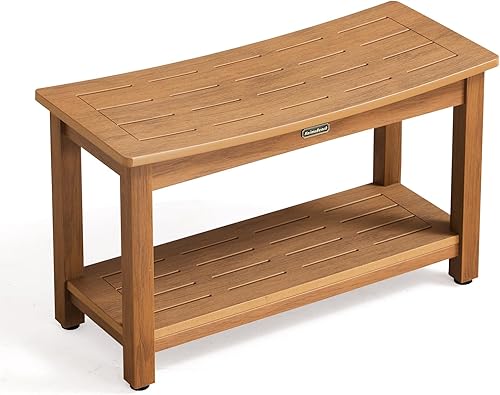 Miniatura 11 de Banco de ducha resistente para ducha interior, taburete de baño de poliéster blanco para afeitarse las piernas o asiento de baño de spa, asiento