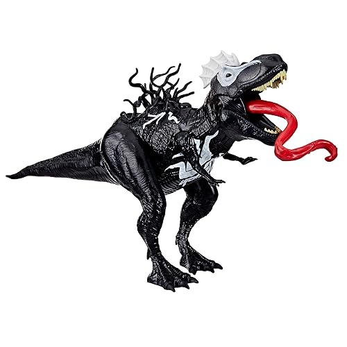 Spider-Man Marvel Epic World of Action VenomVersus Venomsaurus Rex 16-Inch (40cm) Action Figure with Dino Chomp Action, Super Hero Toys for Kids Ages 4+