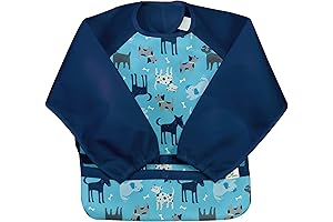Green Sprout Snap & Go Easy-Wear Long Sleeve Bibs