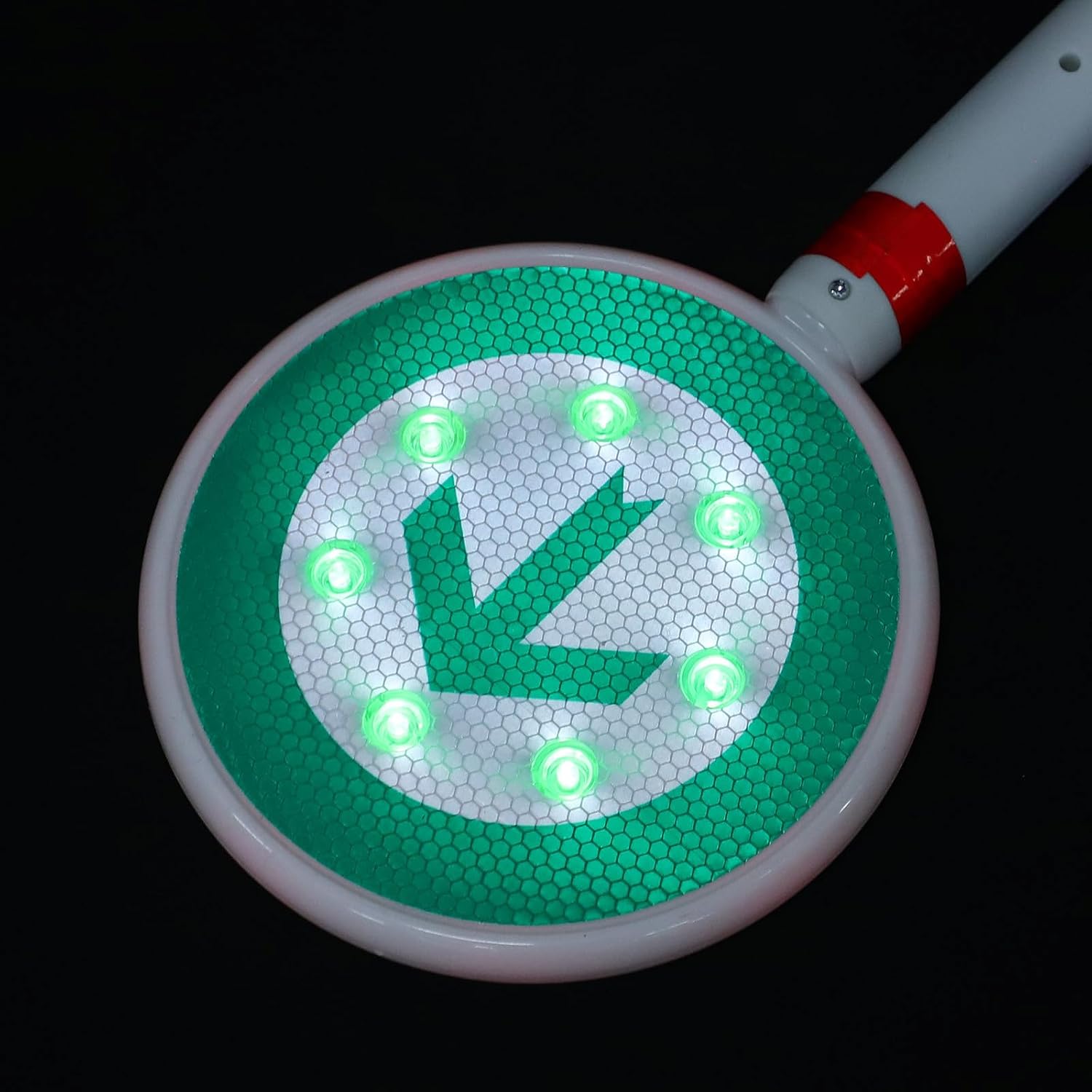 Kichvoe Flashing LED Stop Sign Paddle with Lightweight Pe Material and Charging for Outdoor Traffic Control, Handheld Stop Slow Traffic Warning Sign for Crossing Guards and Construction