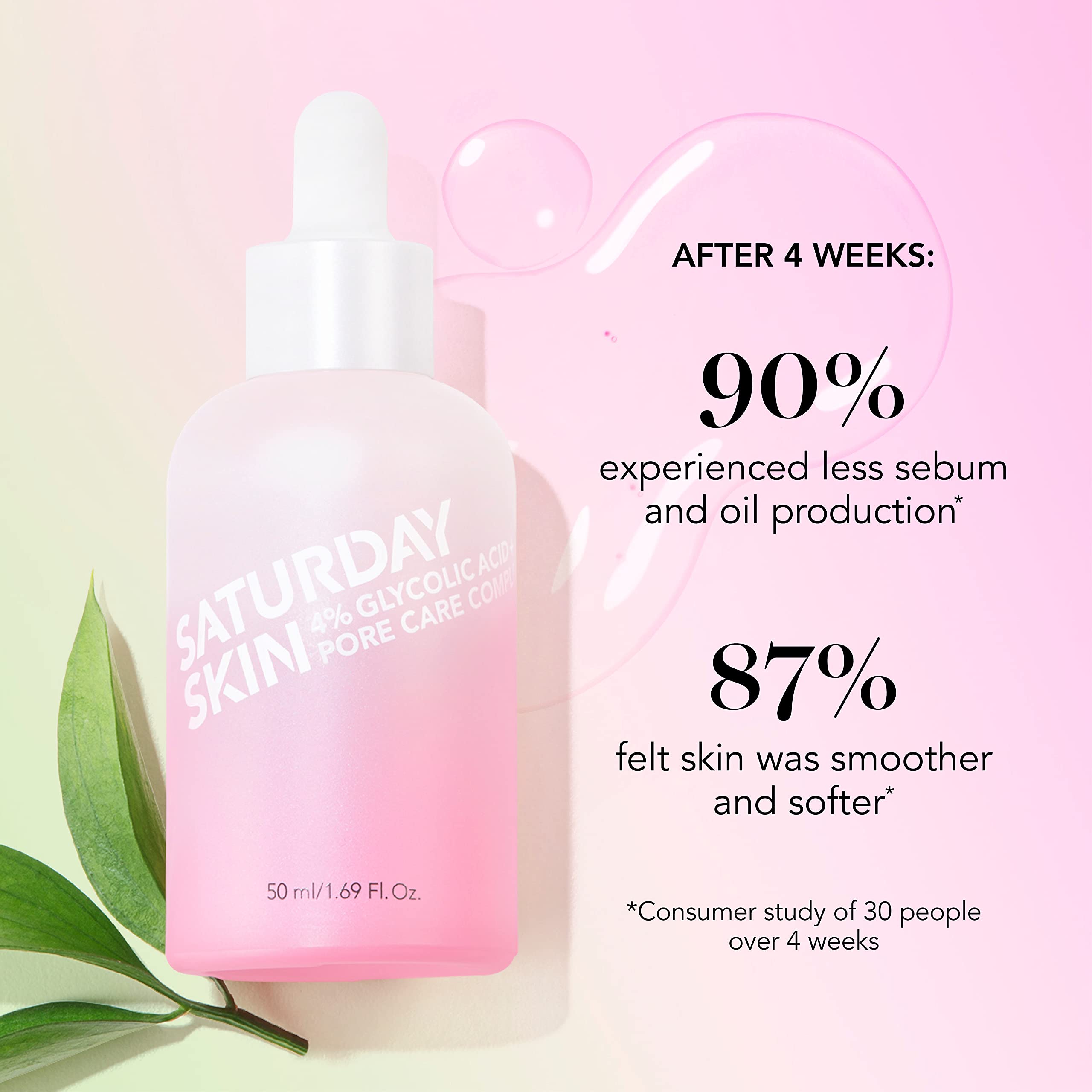 Saturday Skin Pore Active Treatment Serum for Face 4 Glycolic Acid