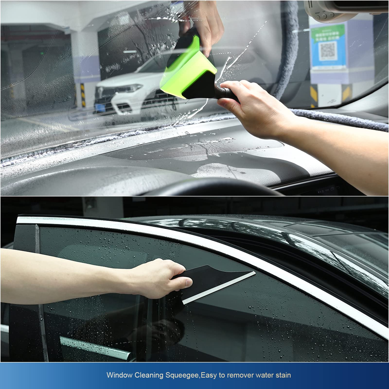 EHDIS Kit Covering d'outils de Film avec Flacon pulvérisateur 500 ML pour Emballage de Voiture, Film de Voiture, Encre Window avec raclette, Couteau, grattoir, extracteur de fenêtre, Gants
