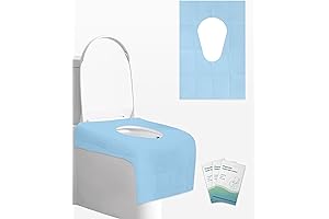 50 Pack Disposable Toilet Seat Covers Individually Wrapped