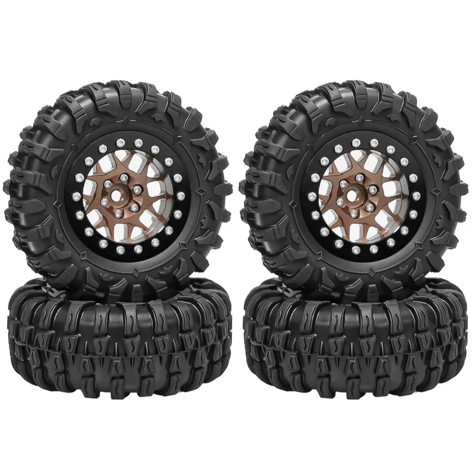 Beadlock Wheels Mud Für Terrain Tires Set Aluminium 1,3 Zoll Für Ascent18 Für Scx24 Für Trx4m 1/24-1/18 RC Crawlers Auto Upgrades Teile RC-Teile