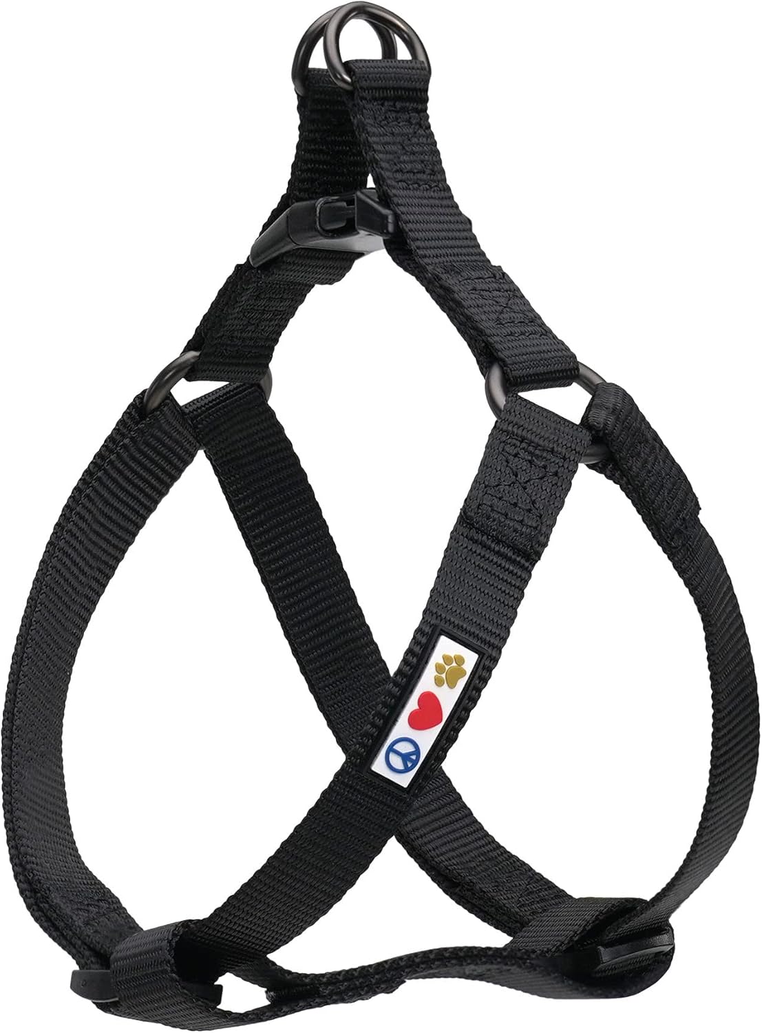 Pawtitas Arnes de Entrenamiento Chaleco Pechera para Perros y Cachorros arnes de adiestramiento Ideal para Caminar Perros Cachorros arnes Mediano Color Negro