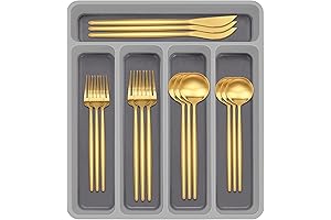 AIVIKI Matte Gold Silverware Set