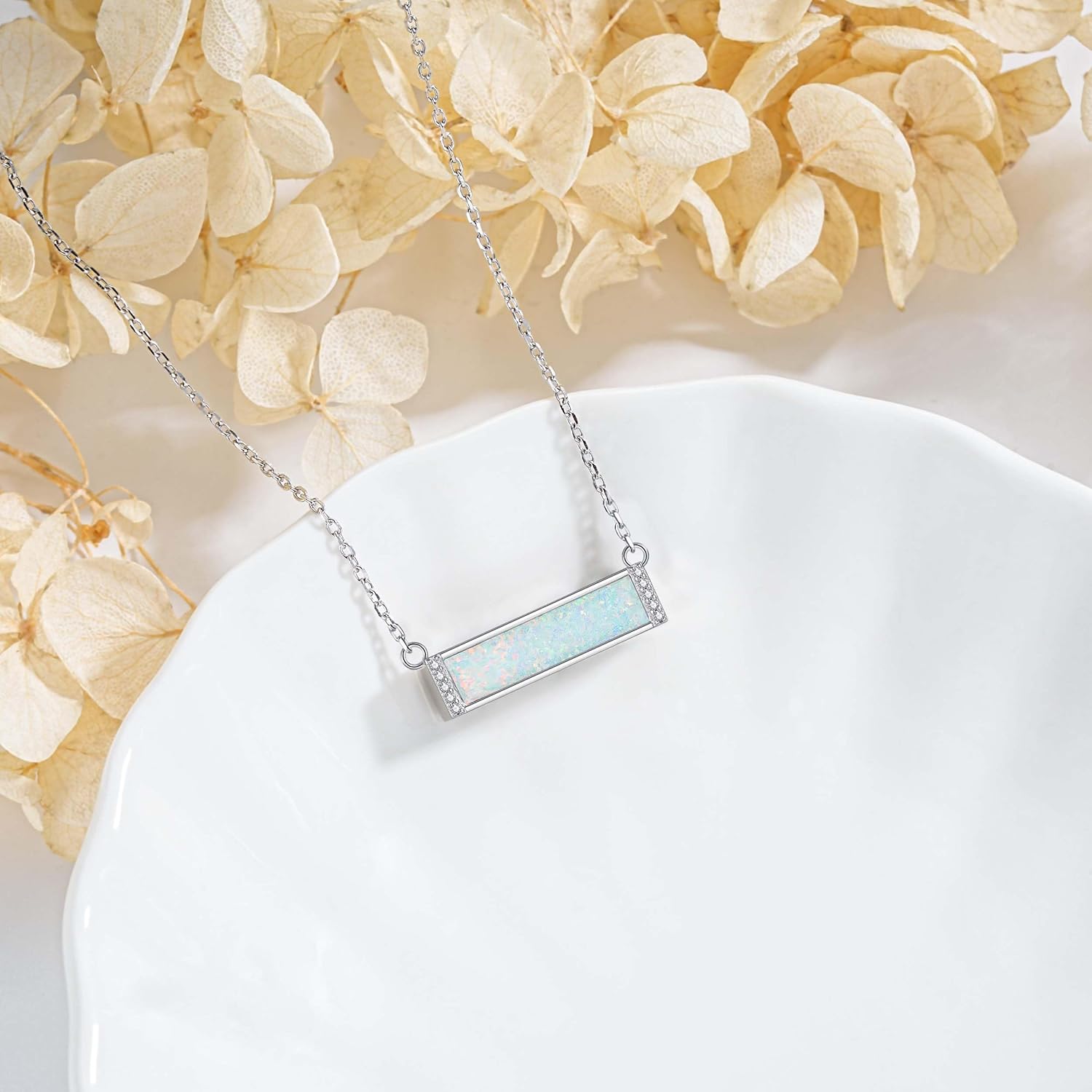 925 Sterling Silver Cremation Jewelry Urn Necklace- Teardrop/Heart/Tree of Life/Infinity/Bar Pendant Necklaces for Ashes for Women Memorial Keepsake Jewelry Gifts - Image 2