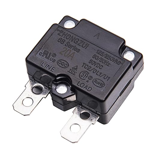 weelye 2 unids 20A 125/250Vac 50Vdc relé de reinicio automático interruptor térmico disyuntor protector de sobrecarga de corriente para niños montar