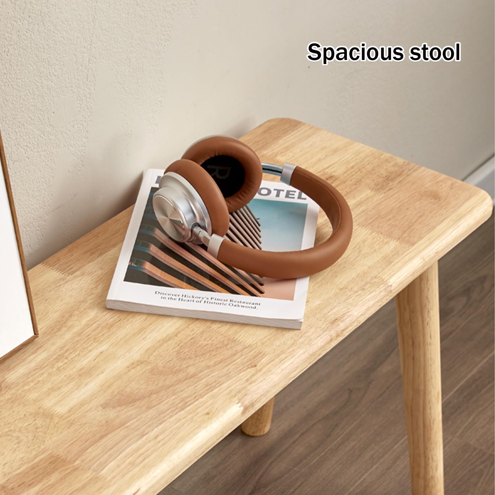 Banc de Salle à Manger, Banc en Bois, Banc de Cuisine avec Coins arrondis, Bois Massif Banc de Cuisine, stabilité structurelle, Banc Salle(120cm/47.2in)