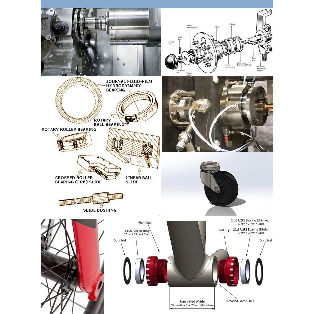 174412 Non-Standard Deep Groove Ball Bearings 17 * 44 * 12 mm Bearings