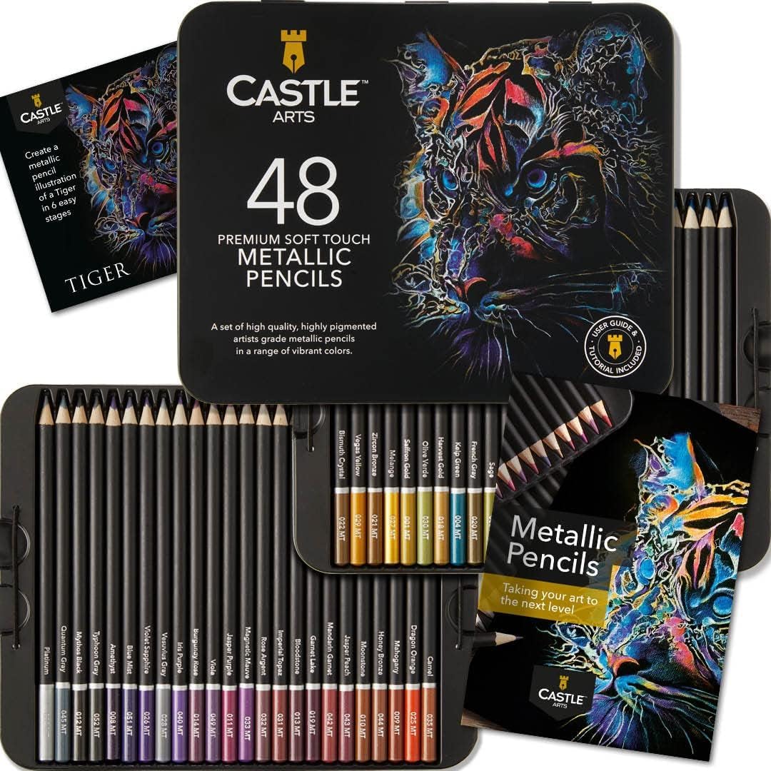 Castle Art Supplies Set de 24 Tubes de Peinture Acrylique de 12 ml Pour Débutants ou Artistes