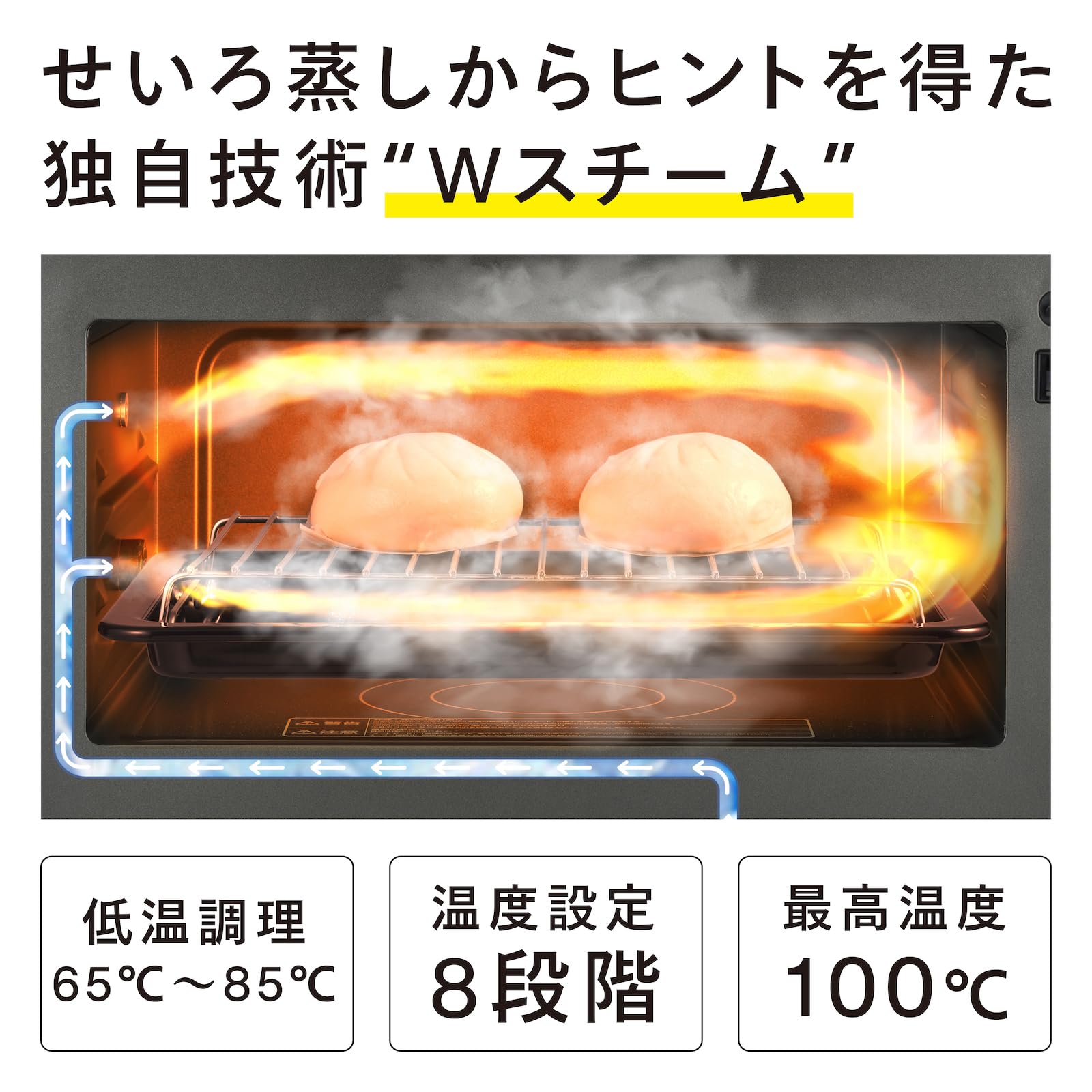Amazon | TWINBIRD(ツインバード) スチームオーブンレンジ フラット 