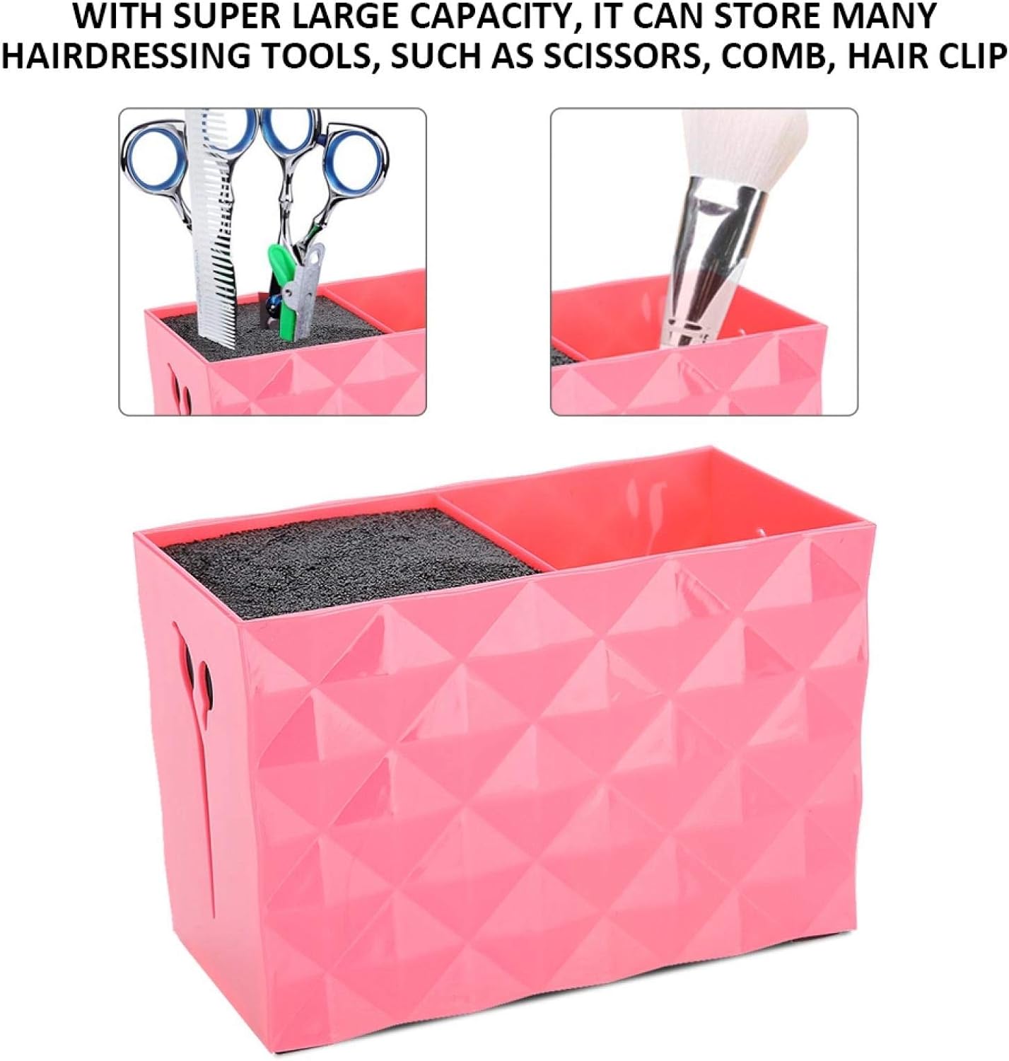 Scissor Holder For Groomers, Hairdressing Storage Box Layers Scissors Comb Hairdressing Scissors Storage Box (Rojo)