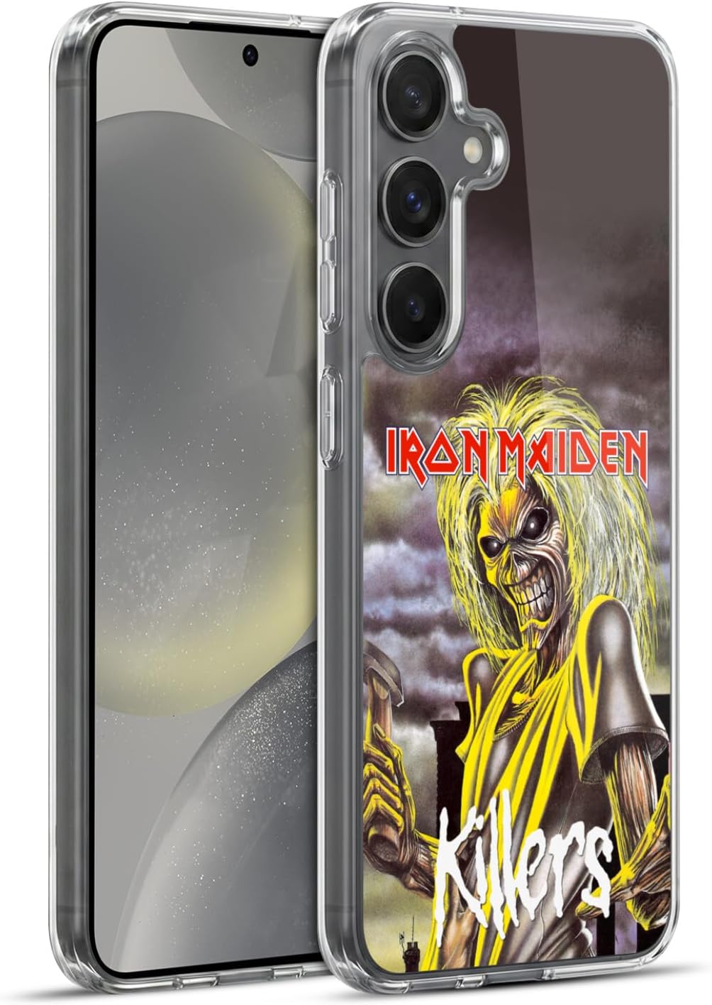 Head Case Designs Officially Licensed Iron Maiden Killers Album Covers Gel Case [Military Grade Protection] Compatible with Samsung Galaxy S24+ 5G and Compatible with MagSafe