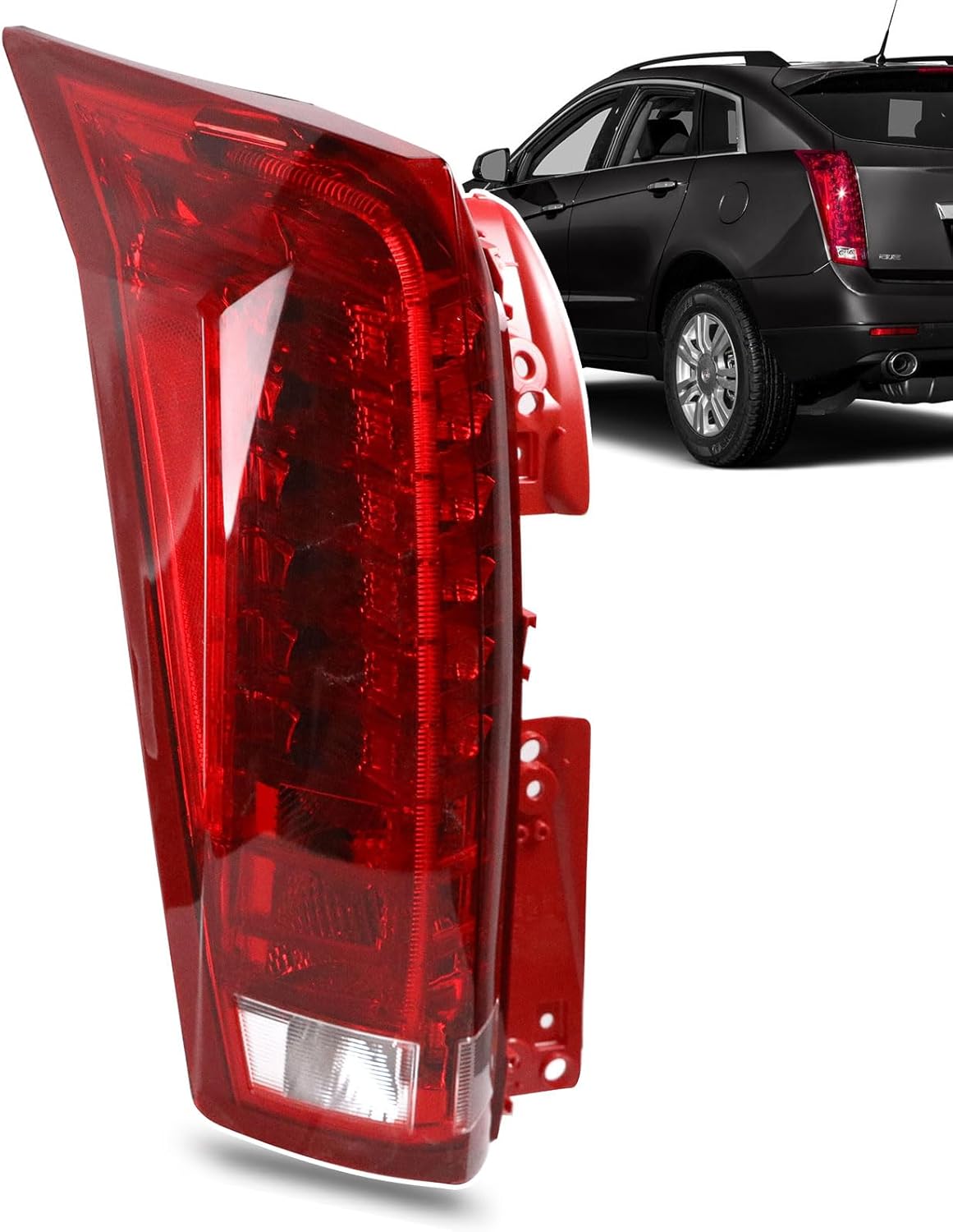 Tail Light Assembly Compatible with 2010-2016 Cadillac SRX Left Driver Side Taillight LED Rear Brake Lamp Replace 22774015