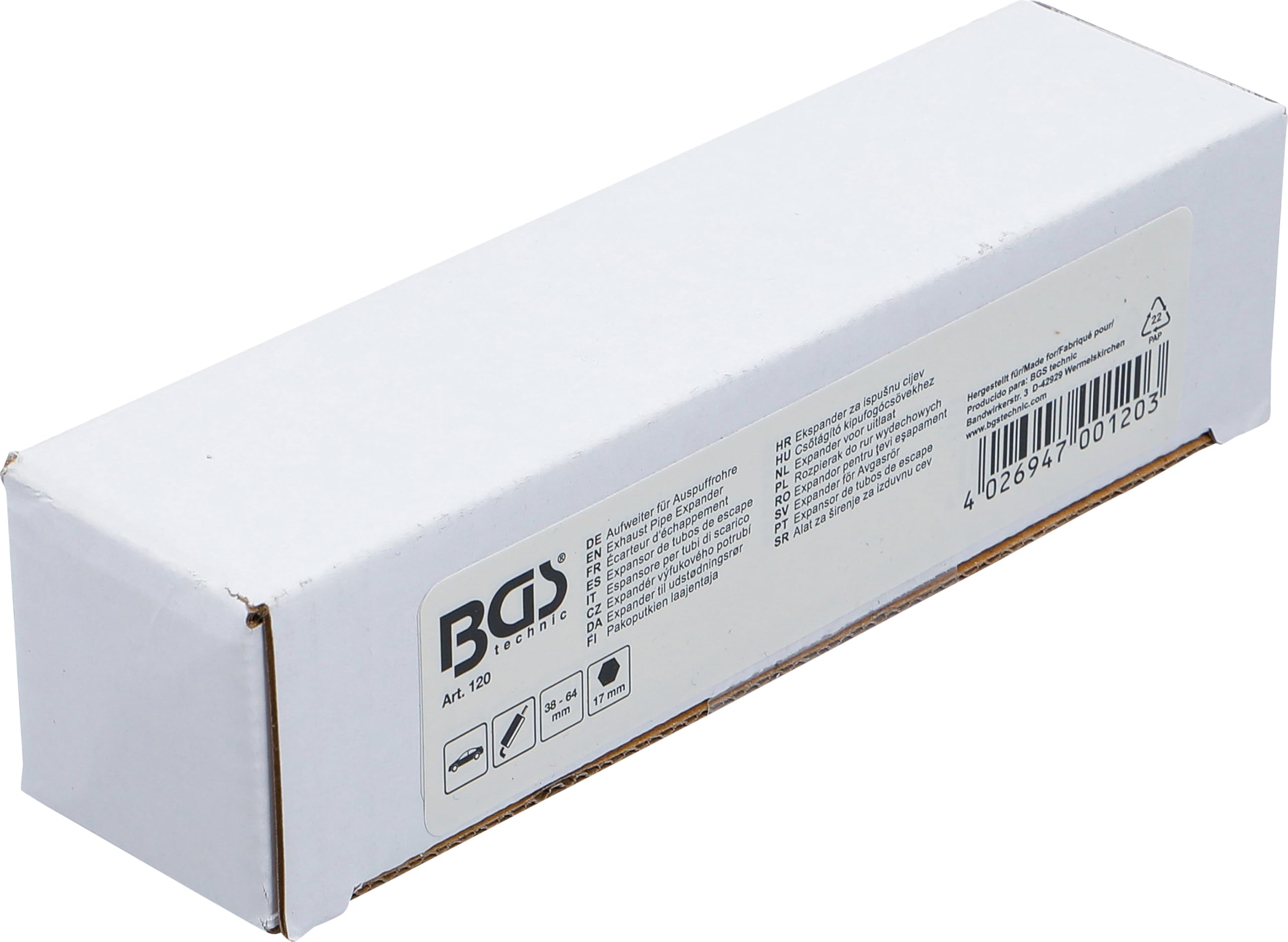 BGS 120 | Espansore per tubi di scarico | 38 - 64 mm
