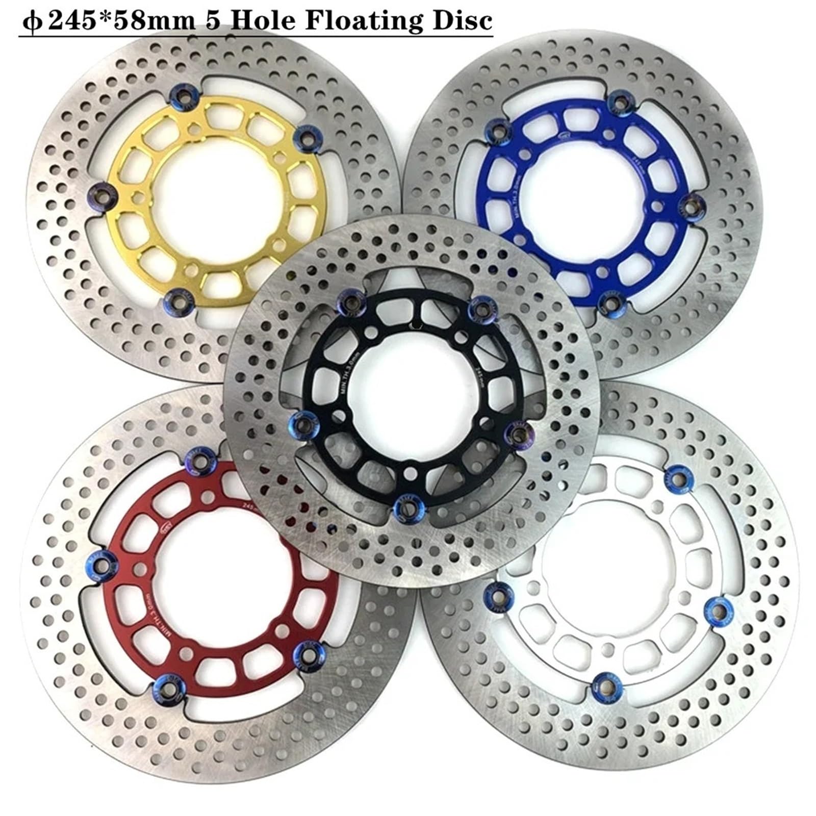 Posteriore Pastiglie freno Disco freno flottante CNC da 245 mm*58 mm a 5 fori, adatto per Honda, Yamaha, scooter Aerox, Nitro, Cygnus-X(B)
