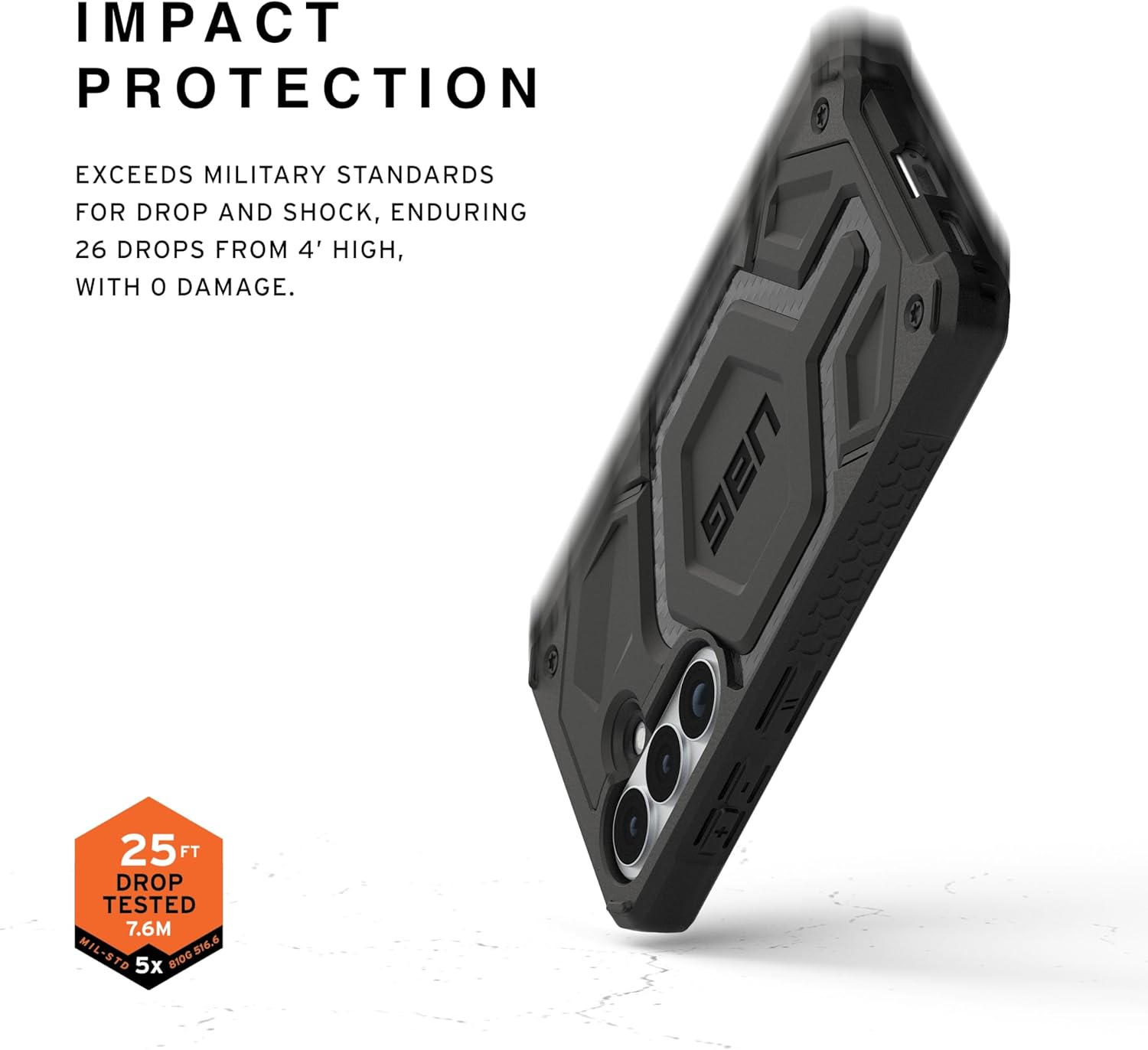 URBAN ARMOR GEAR UAG for Samsung Galaxy S26 Case 6.3" Monarch Pro - Magnetic Charging Compatible Rugged Military Drop Tested Protective Cover, Carbon Fiber