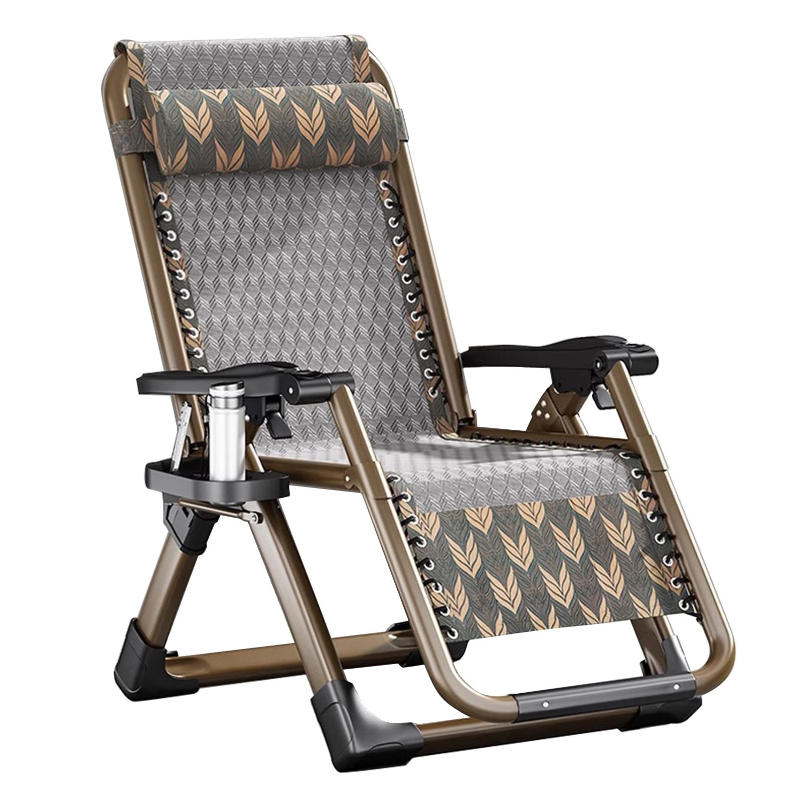 Chaise longue pliante confortable pour adultes réglable pour jardin et balcon