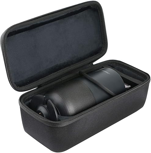 Miniatura 3 de khanka Funda de viaje rígida de repuesto para altavoz inteligente portátil Bose (cuadrado triple negro)