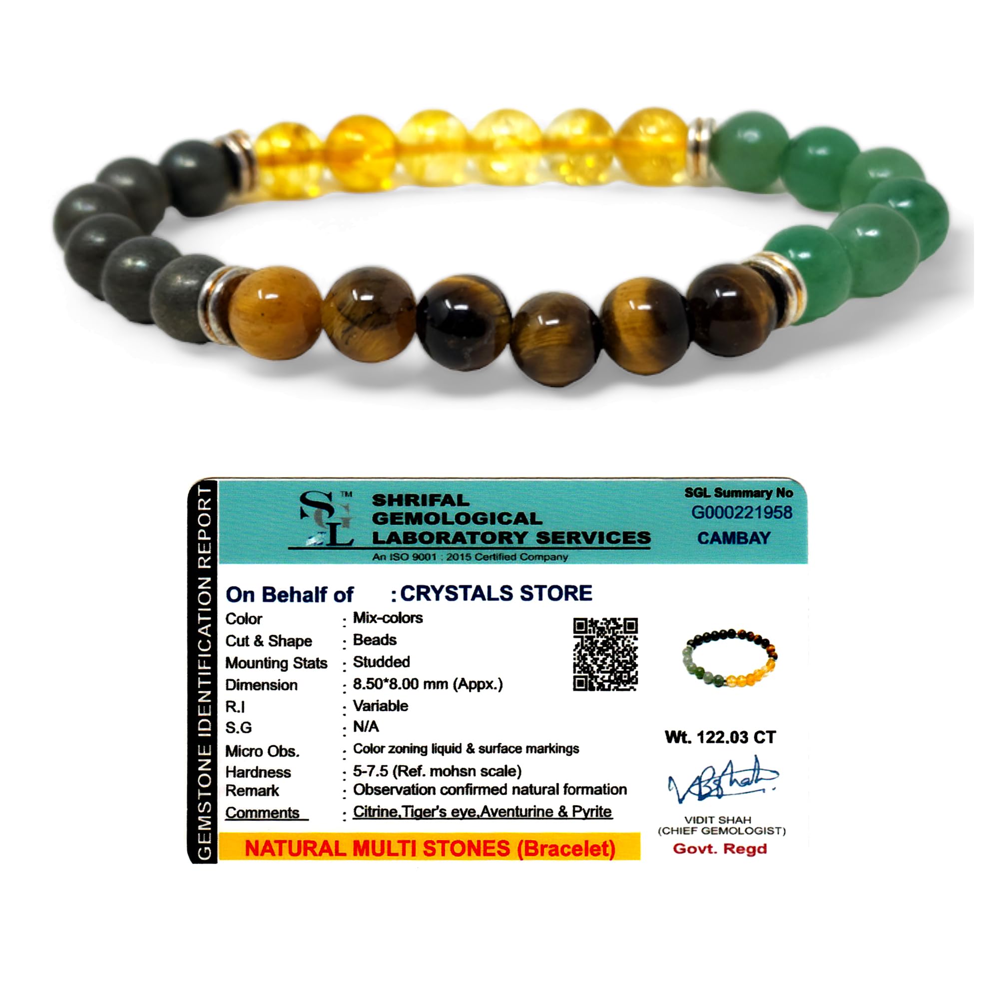 Orgonite Shop Money Magnet Crystal Gemstone Bracelet - Handmade Certified Healing Crystals Bracelet with Citrine and Pyrite - Lab Certified for Unisex Adults (B0BTW37M1X) Amazon Price History, Amazon Price Tracker