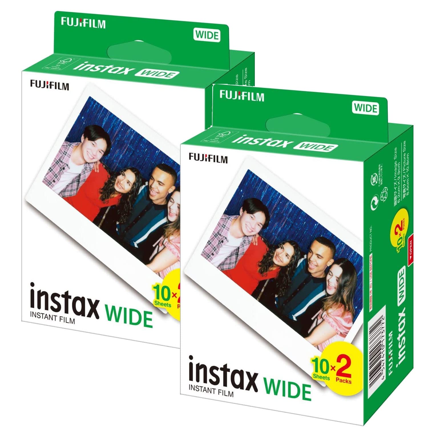 Fujifilm 16385995 - Confezione da 2 pellicole Instax Wide Picture per 210 300 x 40 Stampe (> CONSUMABLES)