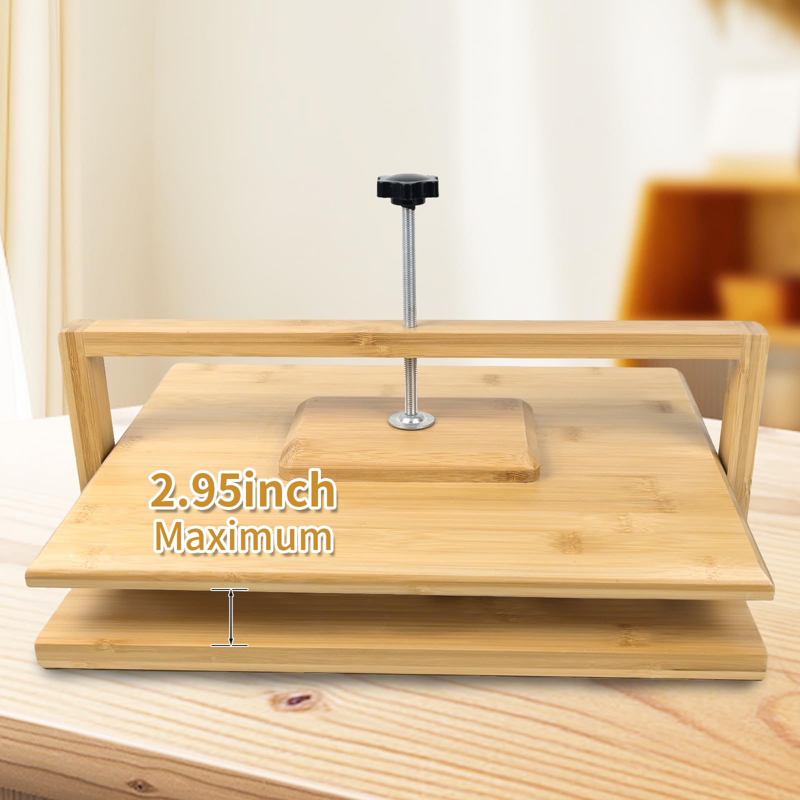 Presse à livres en bois et bambou 29x20 cm pour relieurs pression uniforme