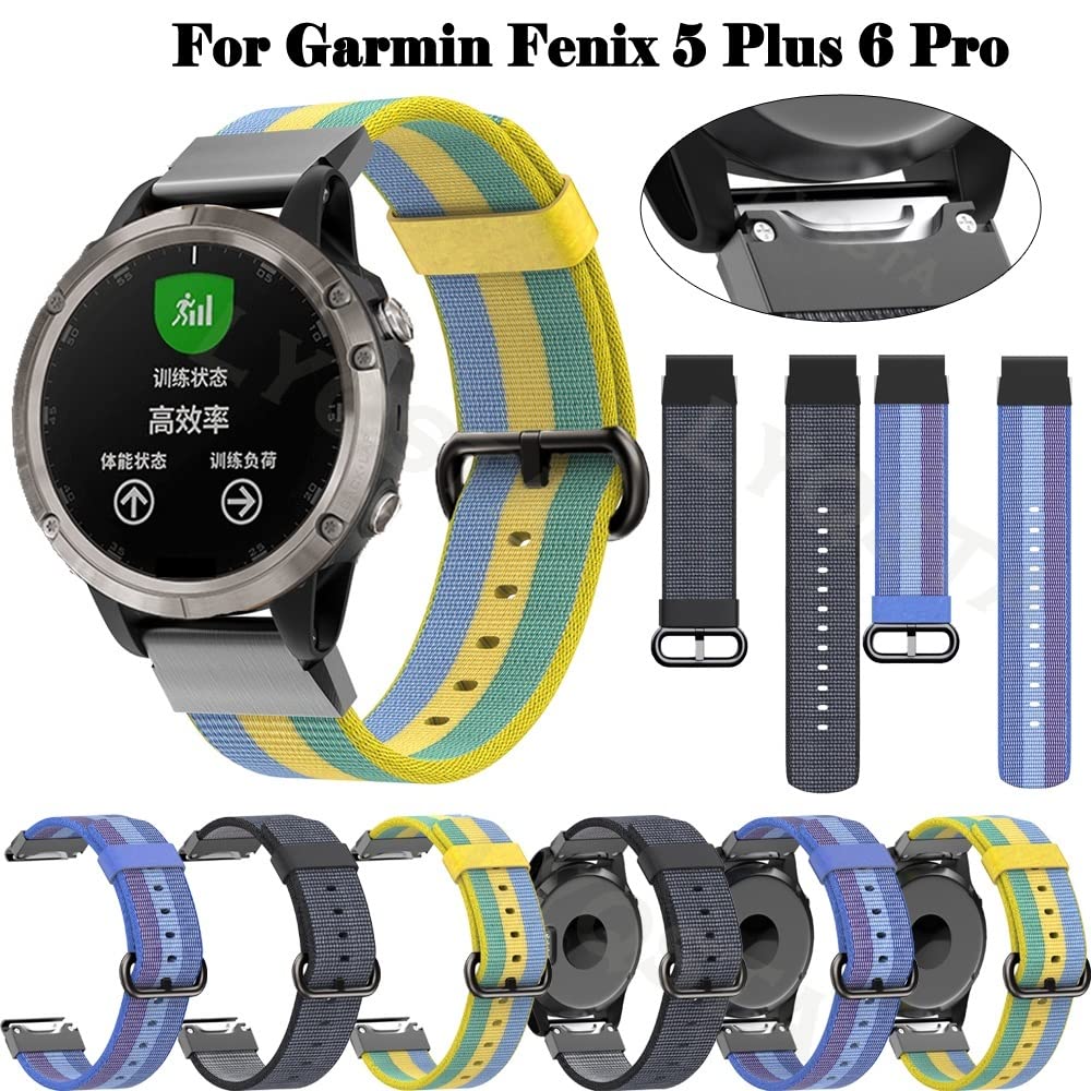 Bracelet à libération Rapide de Bande de Watch en Nylon pour 5 Plus 6 Pro 935 945 S60 S62