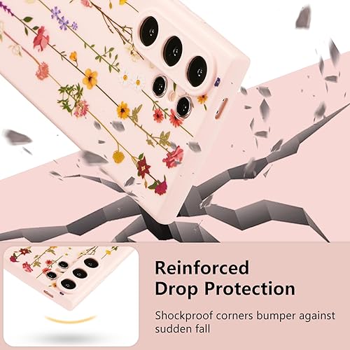 Vista 328 de ZTOFERA Funda protectora delgada para Samsung Galaxy S21 FE 5G, bonito diseño de flores para niñas y mujeres, funda protectora delgada para Galaxy