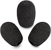 LEFXMOPHY G633 Foam Pop Filter Replacement for Logitech G933 G433 G533 G633 G733 / Razer Tetra Streaming/Kraken Gaming Headset Microphone Windscreen Mic Cover, 3-Pack