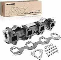 A-Premium Right Exhaust Manifold with Gasket & Heat Shield for 6.6L Chevy Silverado 2500/3500 HD, GMC Sierra, Express Savana - Direct Fit Replacement