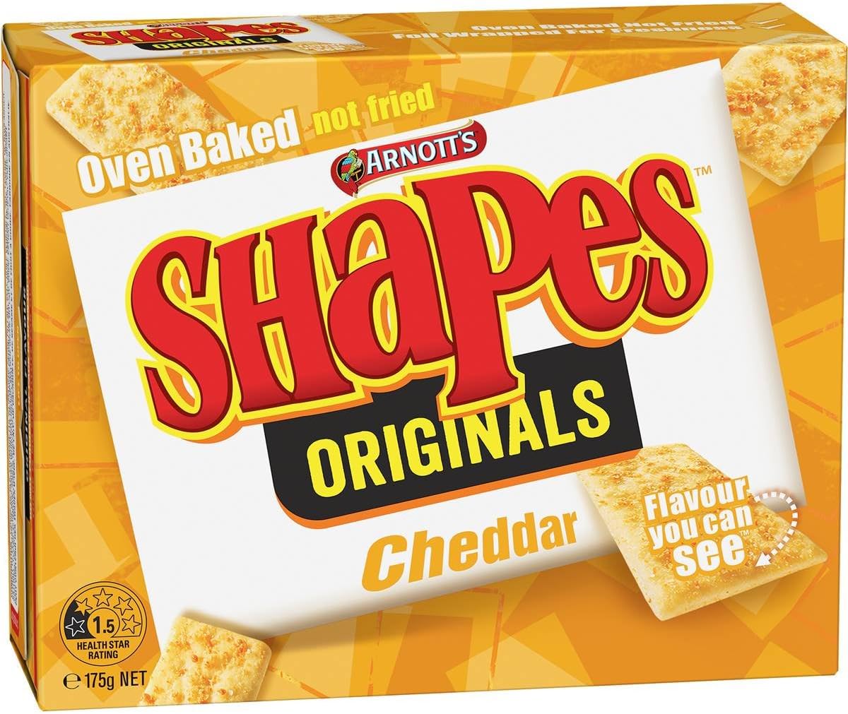 Arnotts Shapes Cheddar 175g