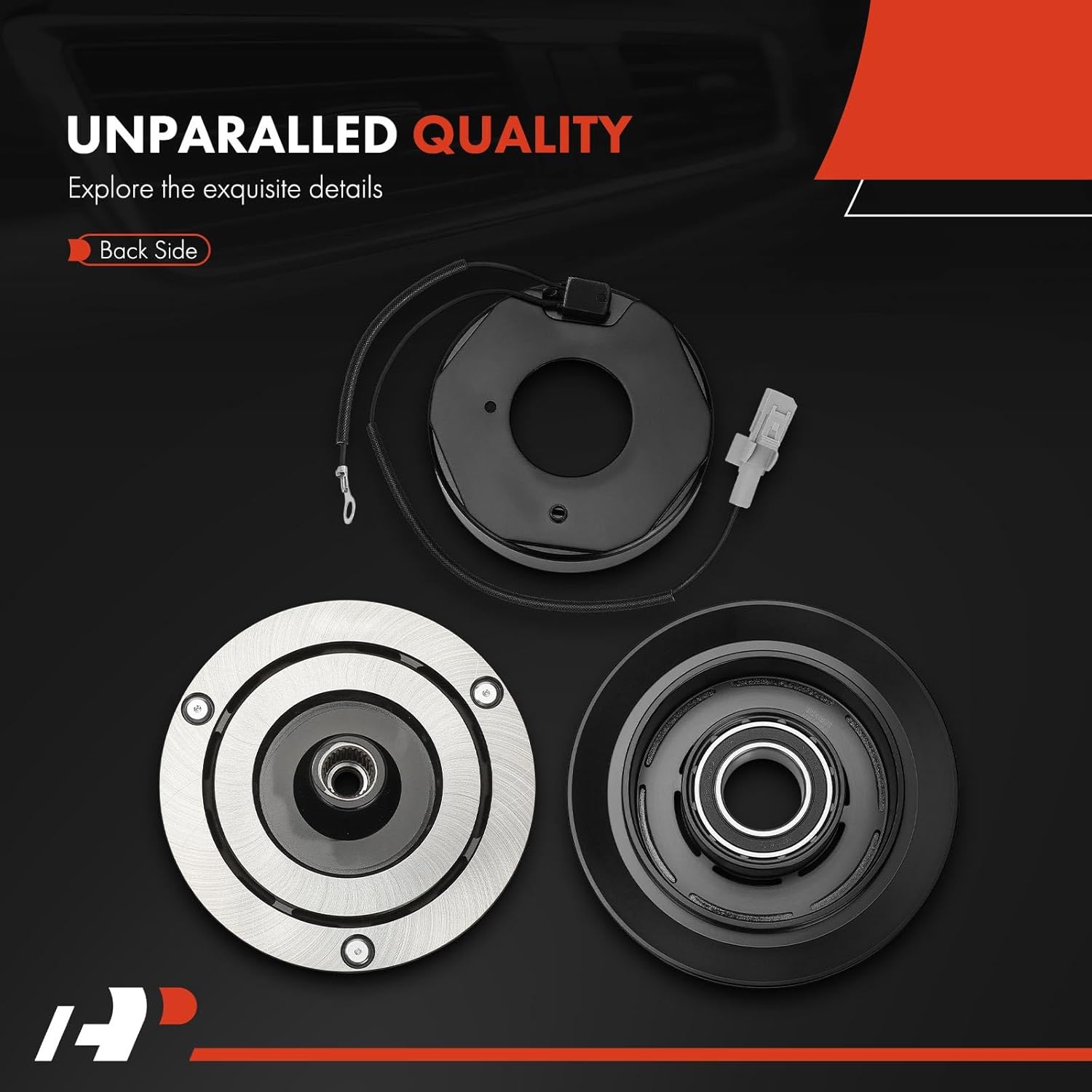 A-Premium Air Conditioner AC Compressor Clutch Kit Compatible with Toyota Corolla 1998 1999 2000 2001 2002