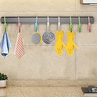 Vista 6 de Paquete de 24 Pinzas de Ropa de Plástico Resistentes para Exteriores para Colgar Ropa, Mini Pinzas para Ropa con Cuerda para Colgar, Perchas