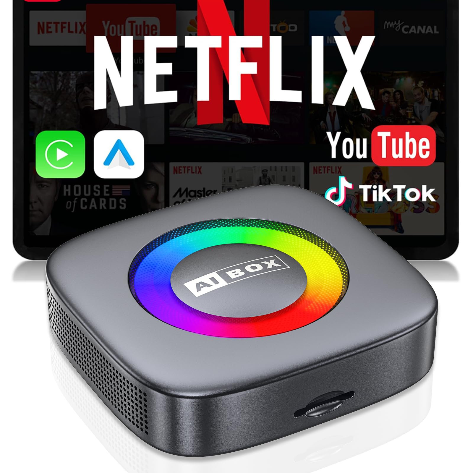 3-in-1 Wireless CarPlay/Android Auto Adapter Compatible with
