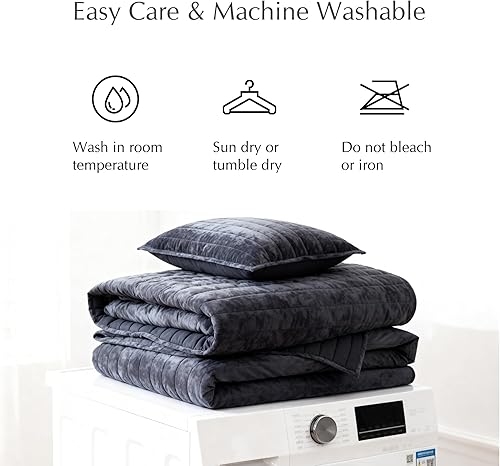 Miniatura 25 de WRENSONGE - Juego de edredón blanco tamaño queen de 3 piezas, colcha ligera para todas las estaciones del verano, juego de ropa de cama suave con 2