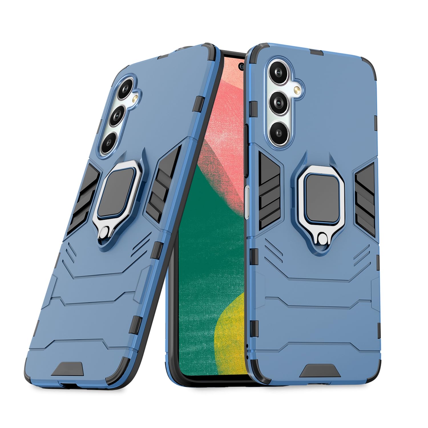 Pikkme Samsung Galaxy F54 / M54 5G Back Cover | D5 Tough Armor Bumper | 360 Protection Case | Ring Holder Stand Case for Samsung Galaxy F54 / M54 5G (Blue) (B0CBBL1BZ8) Amazon Price History, Amazon Price Tracker