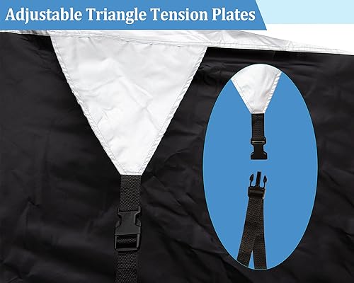 Miniatura 4 de Funda para moto de nieve remolcable, cubierta impermeable para trineo de máquina de nieve para Polaris, Ski Doo, Arctic Cat y Yamaha. Funda de