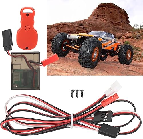 Miniatura 2 de Leapiture Coche universal cabrestante control remoto controlador receptor cabrestante kit accesorio fácil instalar para 110 RC Crawler RC piezas