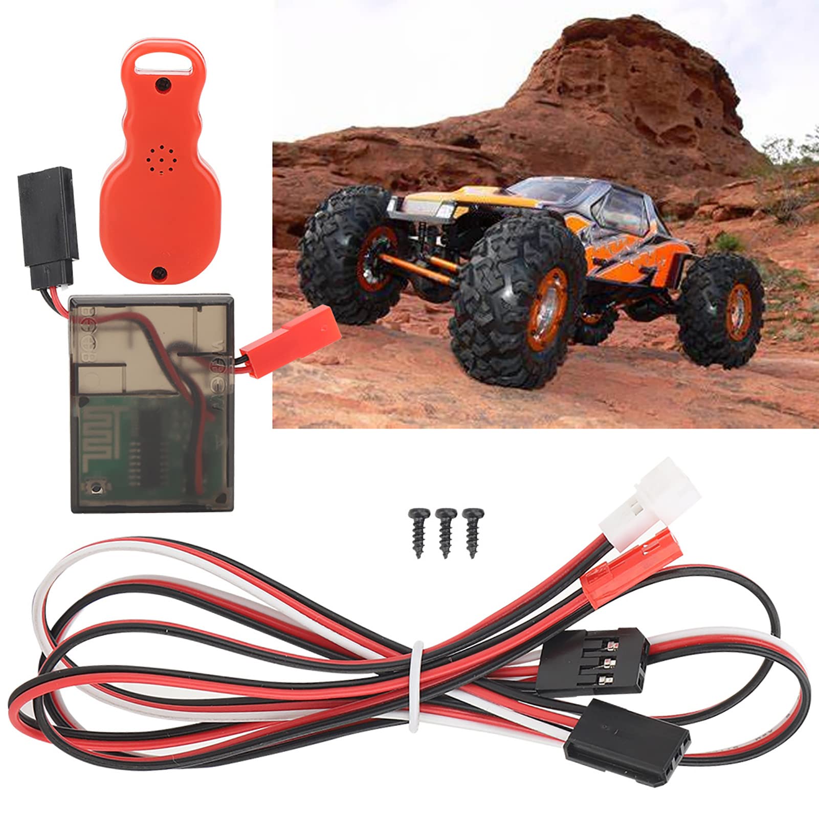 VGEBY Accessorio per Kit Ricevitore Telecomando Wireless per Verricello Universale per Auto per Cingolato RC 1/10
