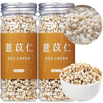 Hee Creek Jobs Tears 17.64oz/500g Natural Jobs Tear Grain Coix Seed Herbal Tea Sulfur Free, No Additives, Gluten Free, Non-GMO