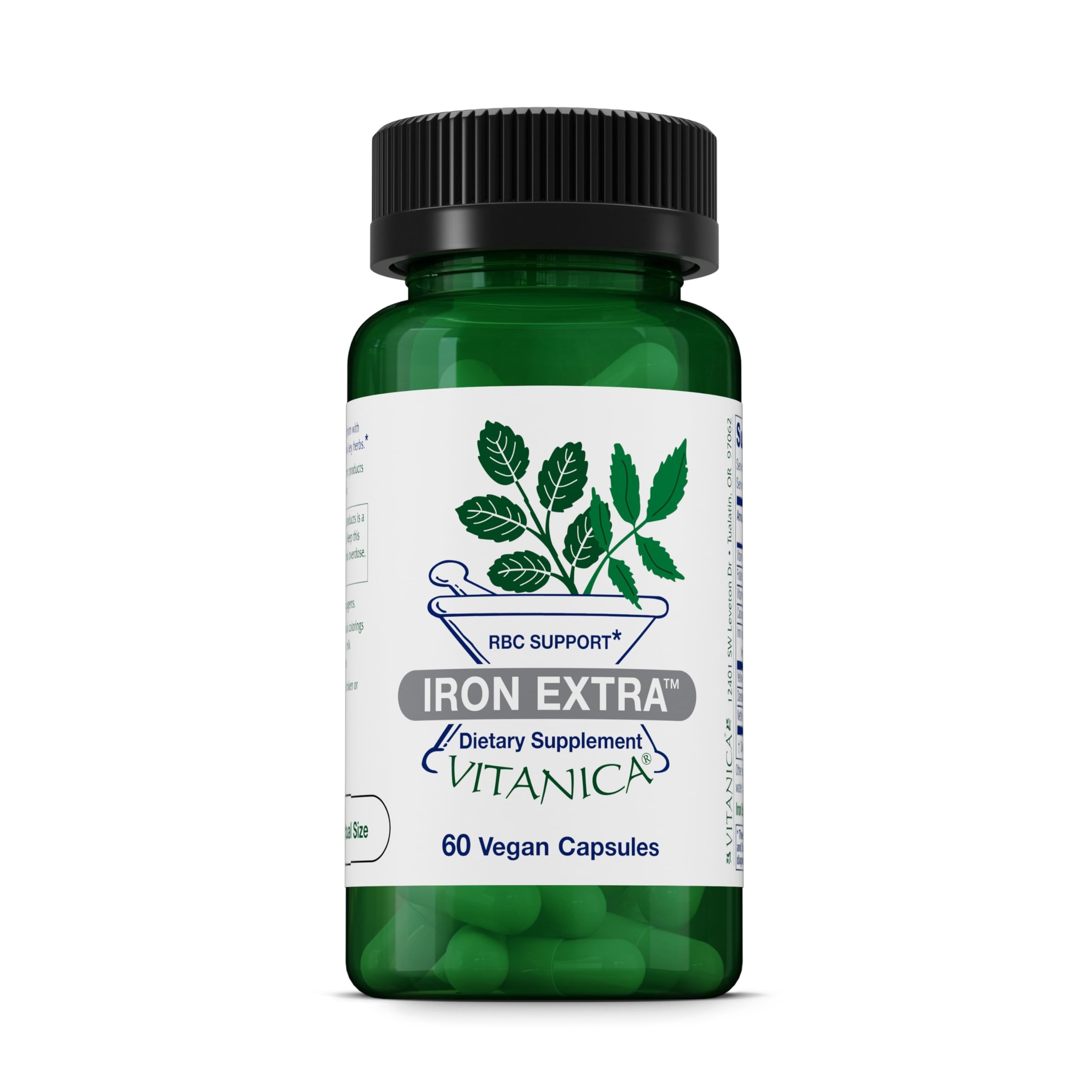 Vitanica Iron Extra - Iron Bisglycinate Supplement with Vitamin C